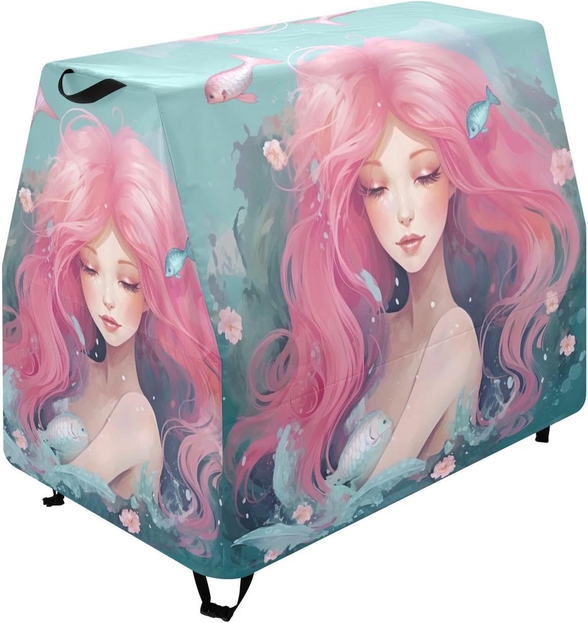 Mermaid Kids Water Table Cover Fit Step2 Rain Showers Splash Pond Water Table, Waterproof Dust Proof Anti-UV Outdoor Toys Cover-Cover only