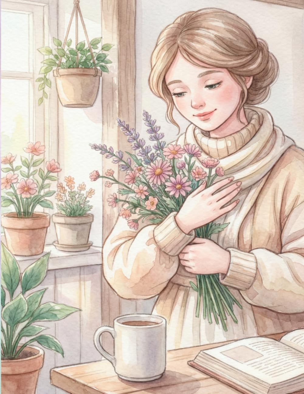 Gentle Moments: A Cozy Coloring Book of Soft Smiles, Peaceful Days & Slow Living