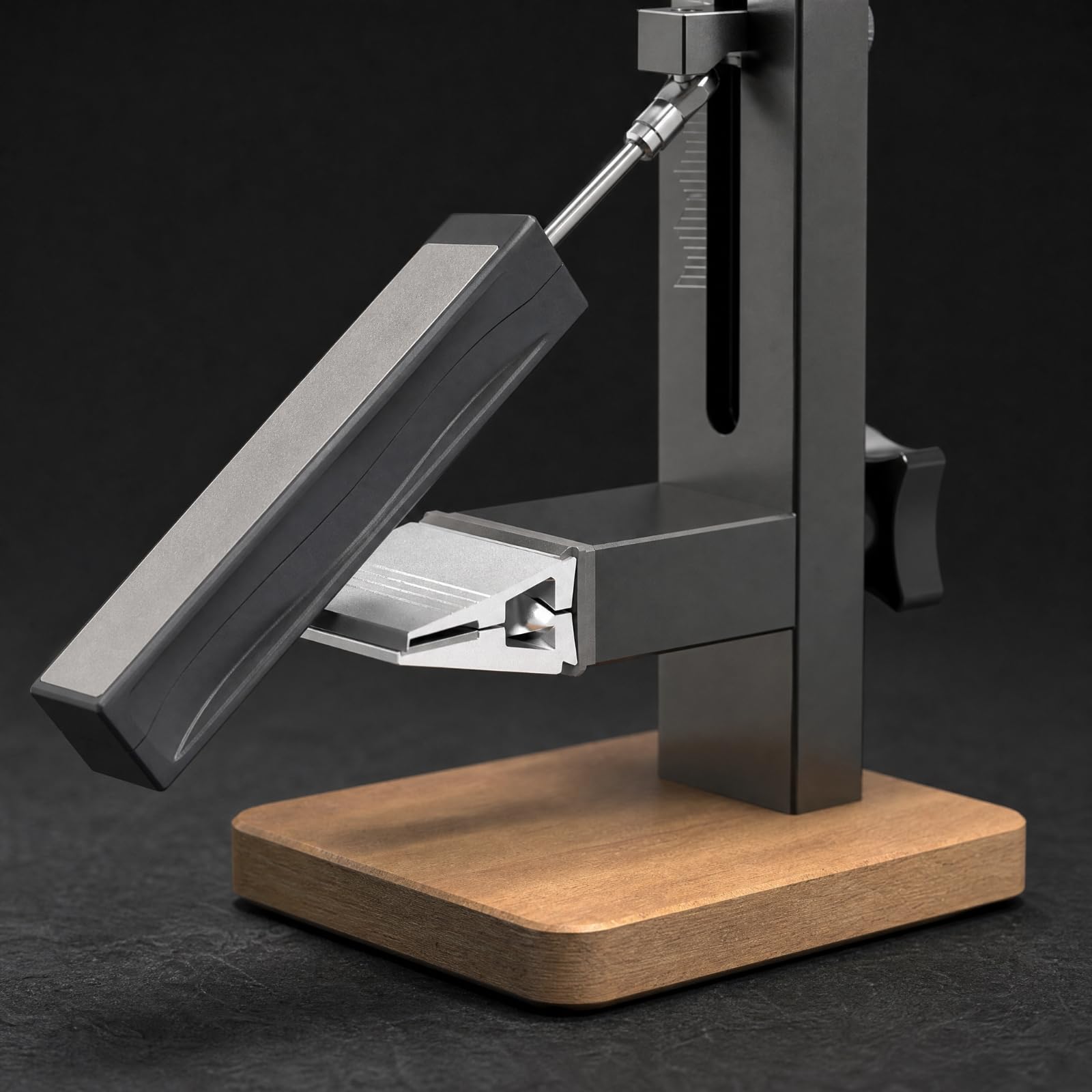 Afilador Profesional Cuchillos con Guía Ángulo Doble Mecanismo Cor con Pinza Cuchillos Ergonómico para Cocina, Taller