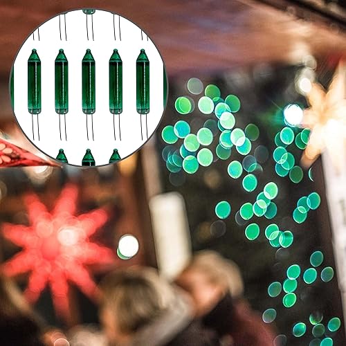 Vista 6 de EBaokuup 100 mini bombillas de repuesto de Navidad – 2.5 voltios de repuesto de luz de Navidad – Bombillas de repuesto para árboles de Navidad Verde