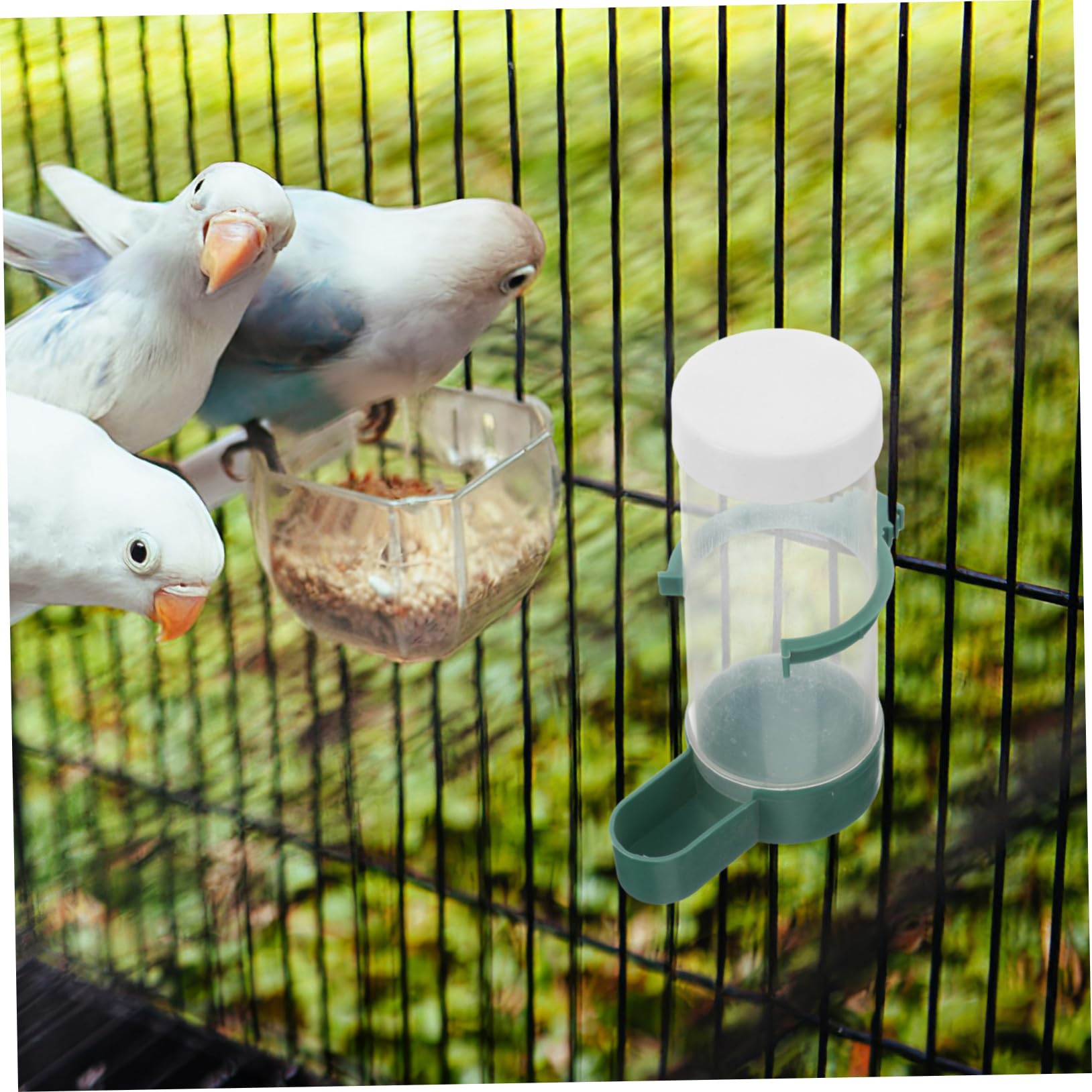 20stücke Automatischer Vogelfutterspender Wasserspender Für Vögel Für Wellensittiche Nymphensittiche Kanarienvögel Und Mit Praktischem Toploading-Design Für Einfache