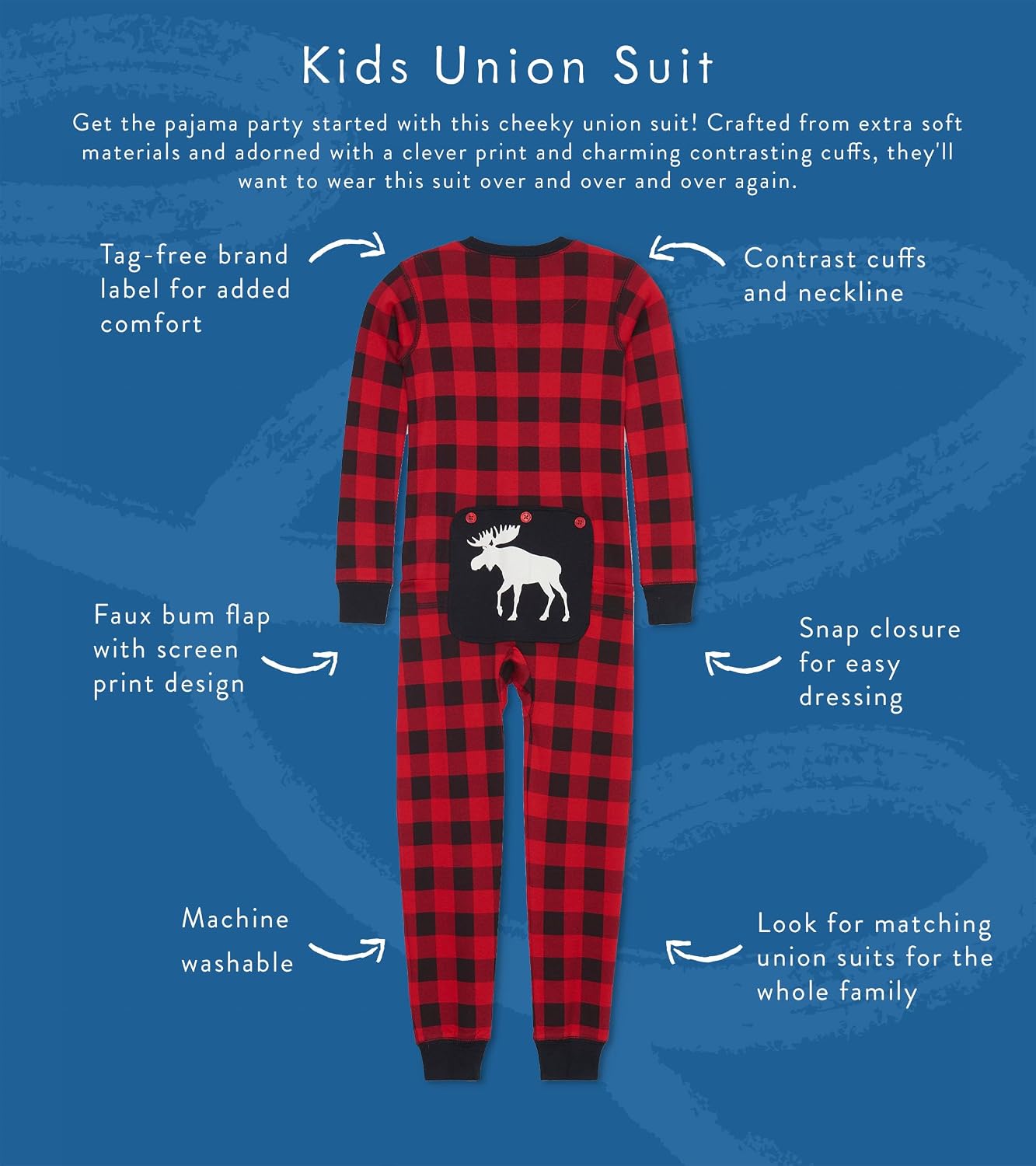 Little Blue House unisex-child Union Suit