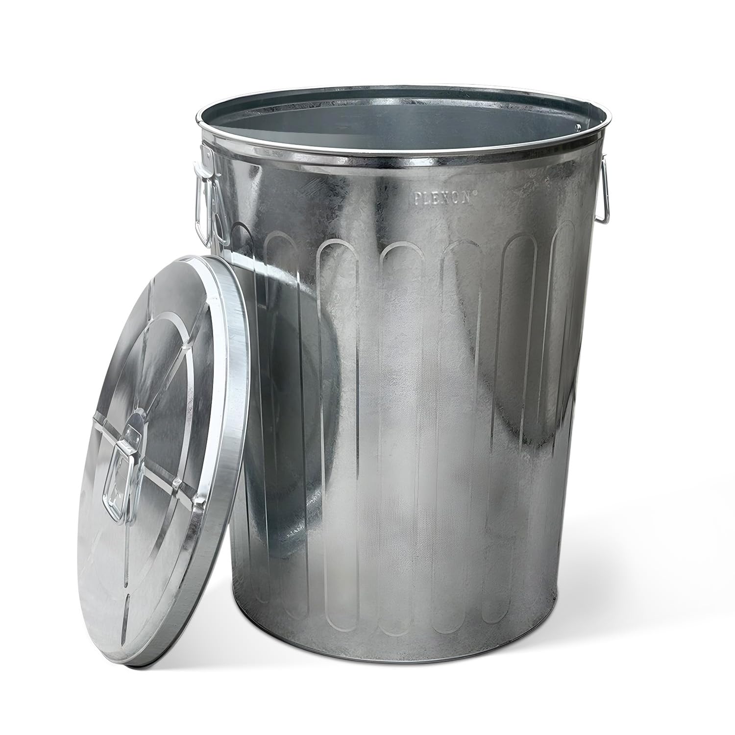 Plexon 20 Gallon Metal Trash Can with Lid