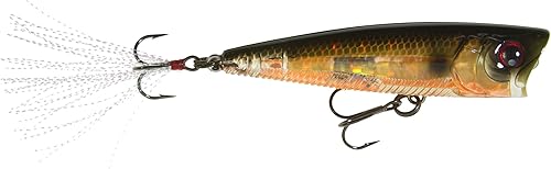 Señuelo Yo-Zuri flotante de tipo popper (3DB) Prisma dorado negro,multicolor (Prism Frog),Prism Shad,Prisma plateado negro,Sábalo prisma