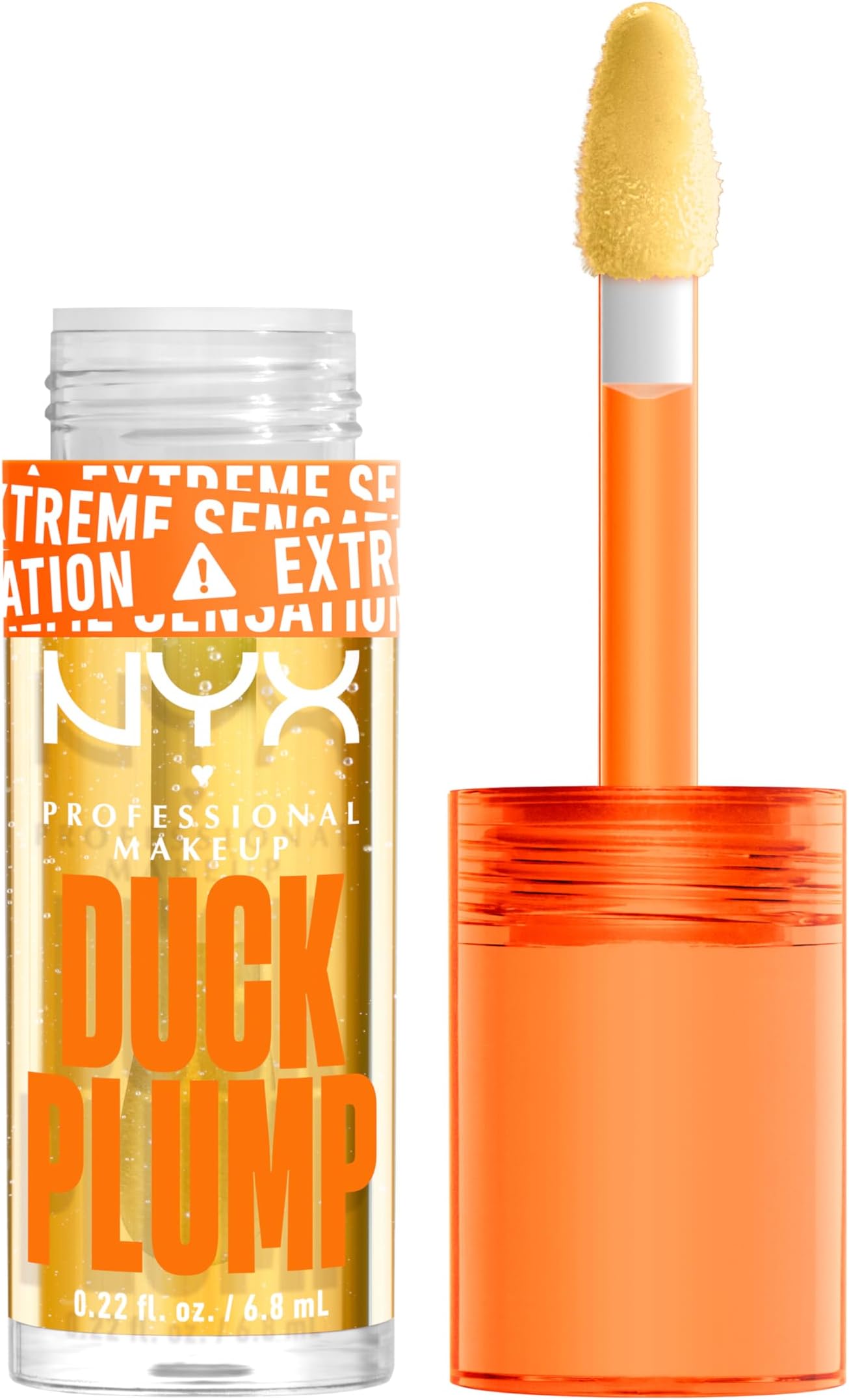 Lip Plumping Gloss, Intense Colour and High Pigmentation, With Extreme High Shine Finish, Infused with Spicy Ginger, Vegan Formula, Duck Plump, Clearly Spicy