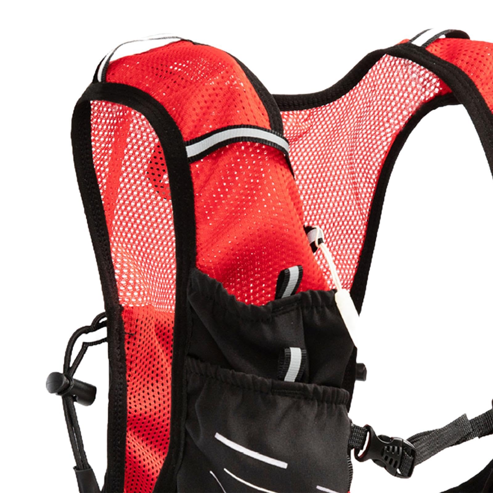 Gilet de Course avec Sac D'Hydratation Veste pour Trail Running Équipement D'Hydratation Compacte avec Poche à Eau 1.5l Sac à Dos pour Rand