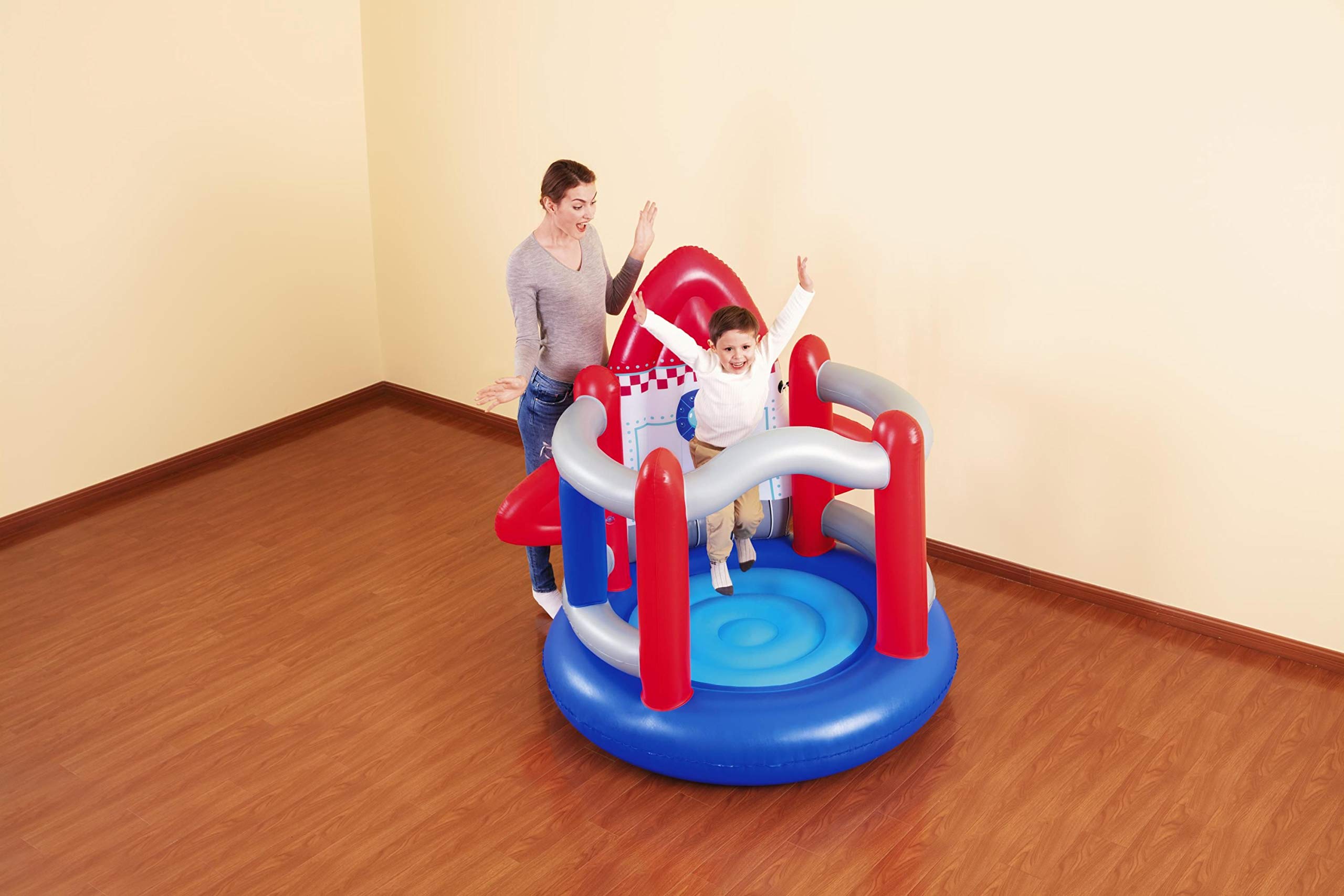 Bestway 52286 Slterello Gonfiabile a Forma di Razzo, 3-6 Anni