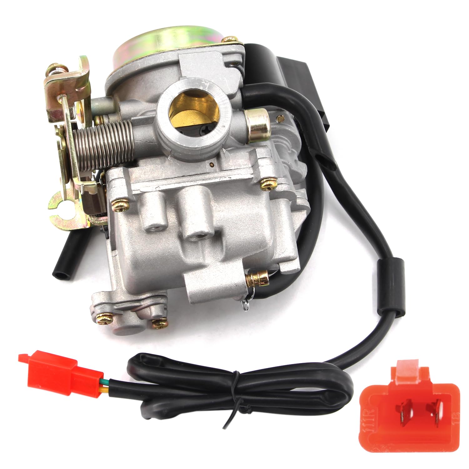Area1 Ersatz Vergaser 18mm für 50ccm 4Takt. Kompatibel mit Sym Allo, Fiddle, Jet4, Orbit 1 2, Symphony, Symply, Tonik, X Pro, Baot. Ecobike, Carino, Falcon, Speedy, BT50, Hyo. NewTee Up HN50QT