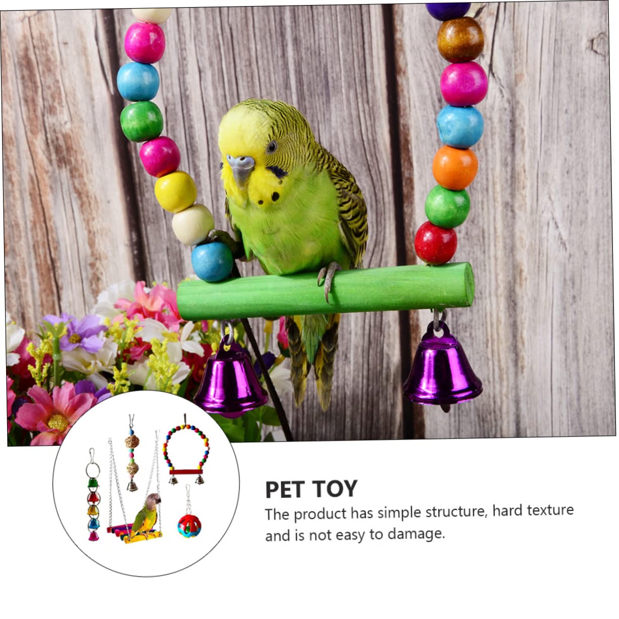 FOMIYES Jouet À Mâcher pour Perroquet 5 Pièces pour Oiseaux Chics pour Calopsittes par Safe Nervousness