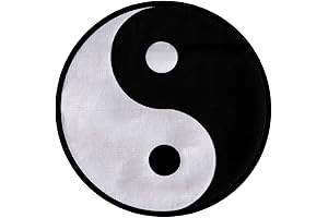 Yin Yang Energy Symbol - Iron-On Patch Taoism Meditation