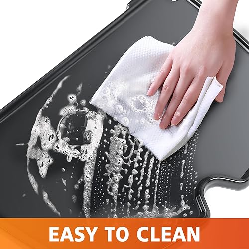 Miniatura 7 de Hisencn Plancha de hierro fundido esmaltado de porcelana 6558, 6558 piezas de parrilla para parrillas de gas Weber Q100 Q120 Q140 Q1000 Q1200 Q1400