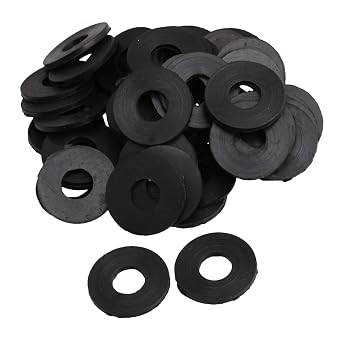 50pcs Rubber Flat Washer Gasket Seal Rings for Faucet Pipe