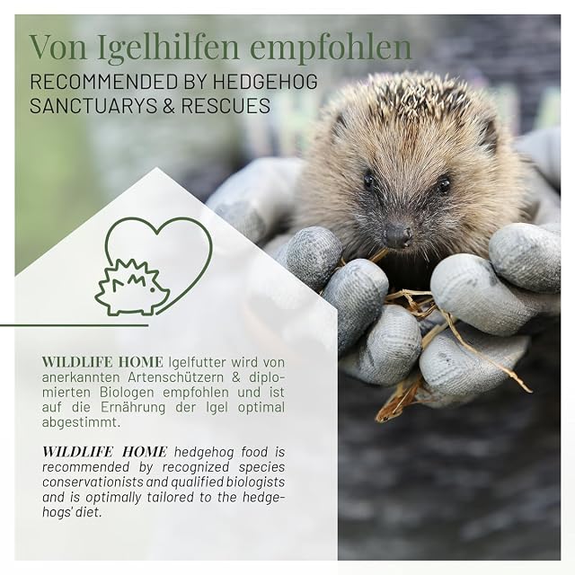 Foto 4 de 7 de wildlife home Comida para erizos recomendada por ayudas contra erizos, sin cereales, 2 kg