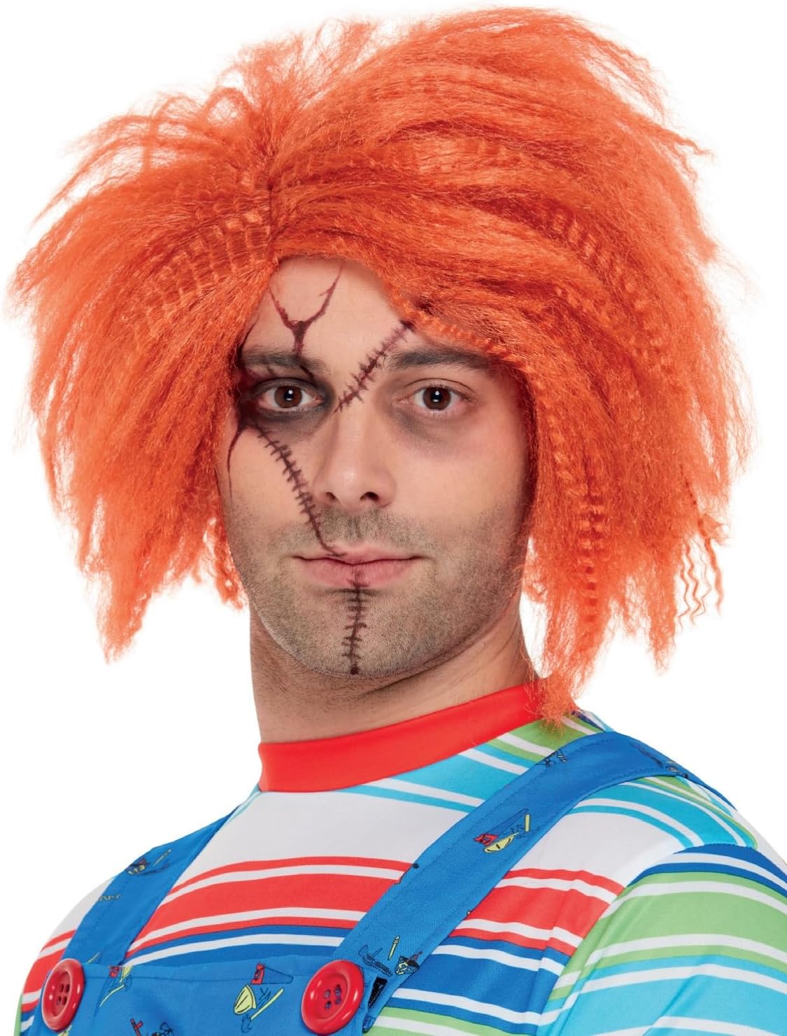 Smiffys Chucky Wig in Ginger for Adults, Pre-Styled Wig, Officially Licensed, Iconic Chucky Hairstyle, Perfect for Halloween and Matching Pet or Family Costumes