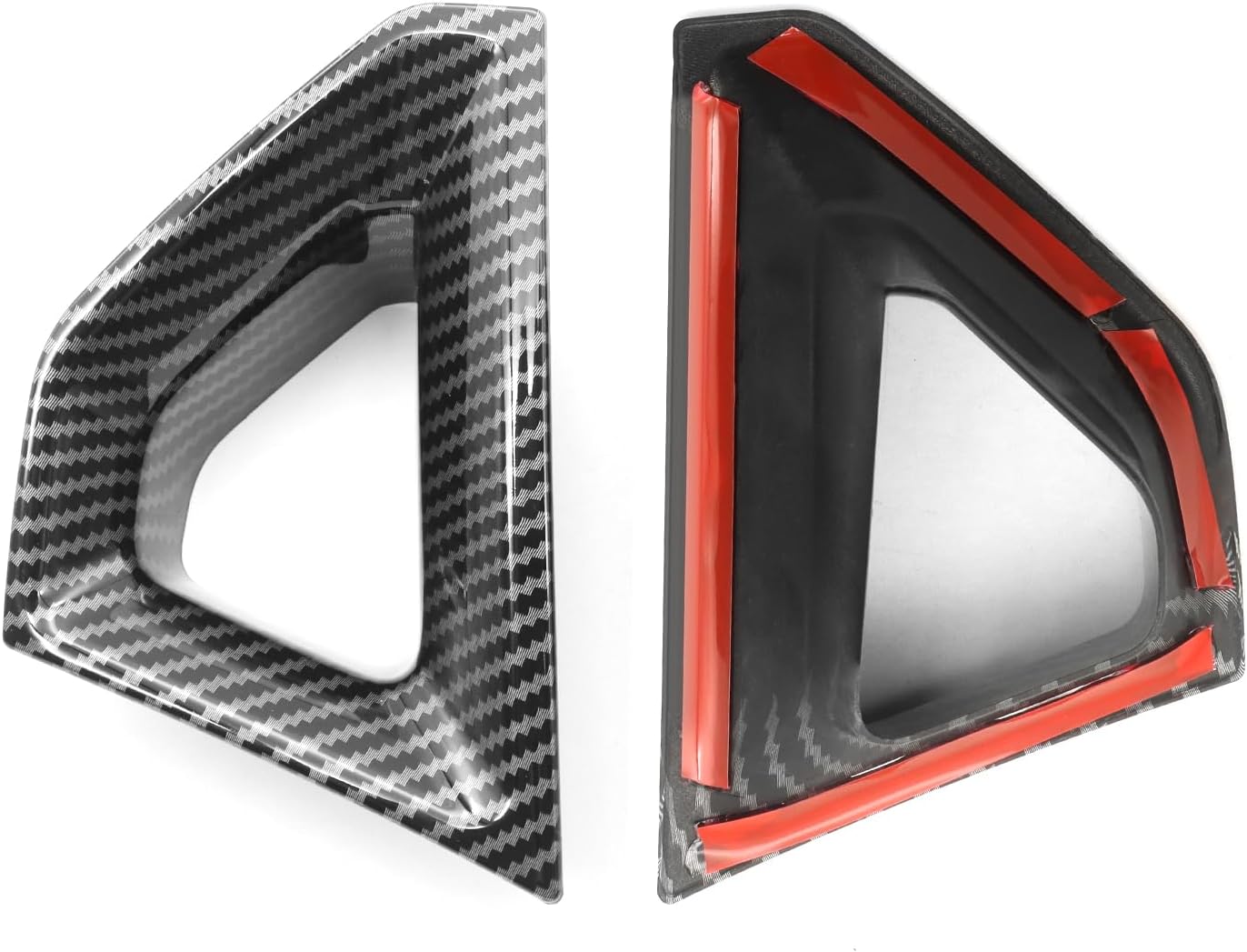 Floor Console Side Cover Trim Compatible with 2024 2025 2026 Ford Ranger XL XLT Lariat Raptor SuperCrew Truck, Center Console Side Gear Shift Trim Accessories (Carbon Fiber Look)