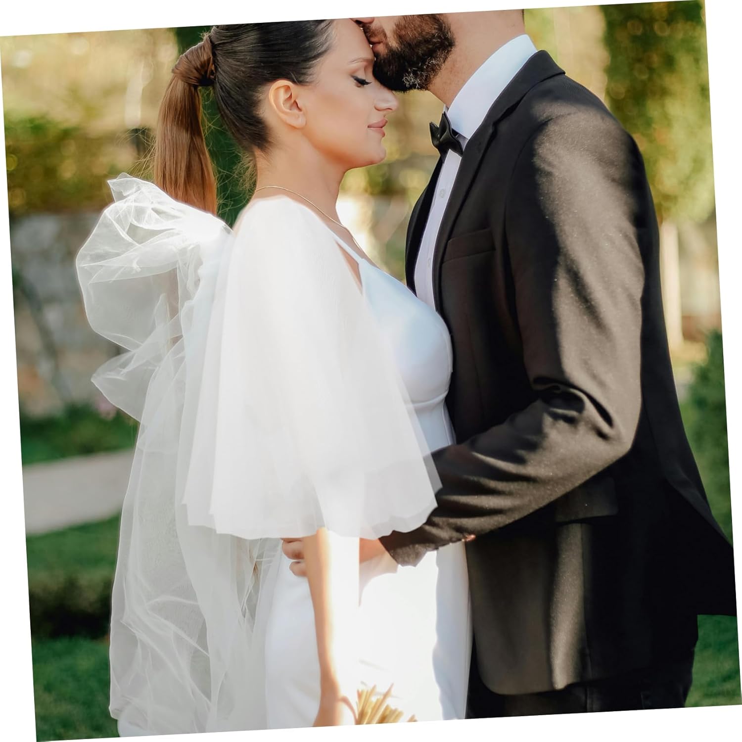 Homoyoyo Wedding Dress Supply Dress Accessories for Women Tulle Wedding Dress Sleeves Party Sleeves Wedding