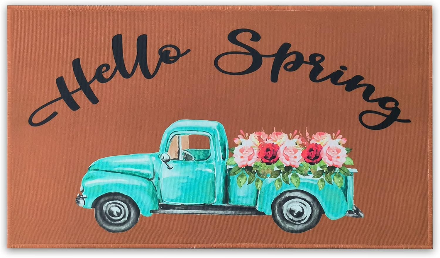 flippana Spring Door Mat for Front Door Doormat NonSlip Washable Spring