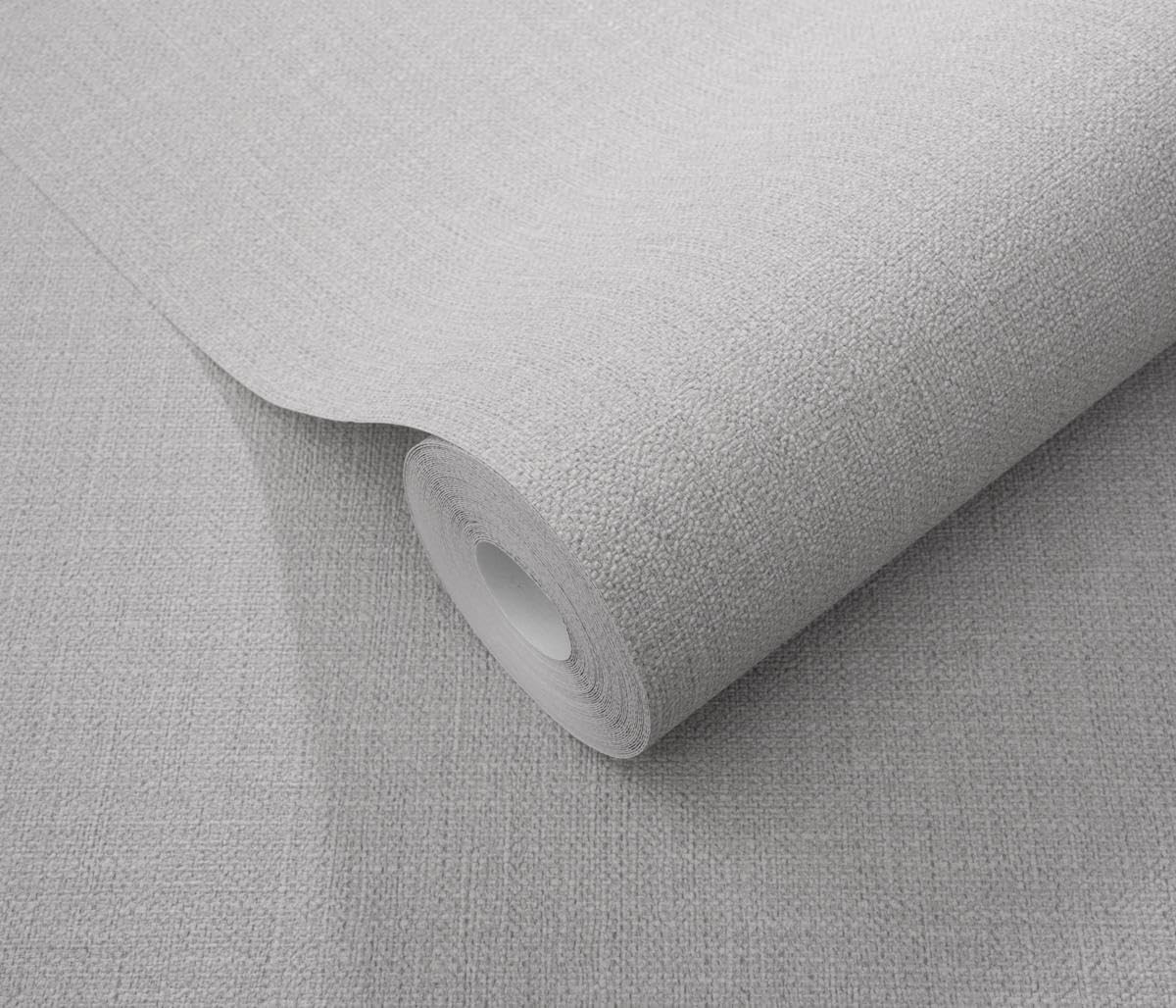 Gray Wallpaper, Non-woven, Hot Embossed Vinyl, Textured, 1.8 kg, 53 cm x 10.05 m, Free Match Pattern, Colour & Textures Collection