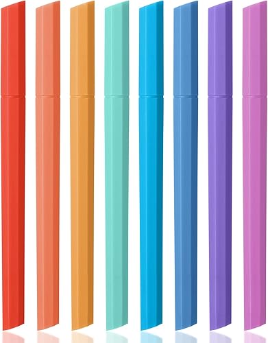 Mr. Pen - Resaltadores estéticos, 8 piezas, punta de cincel, tonos de joyas, resaltadores bíblicos sin sangrado