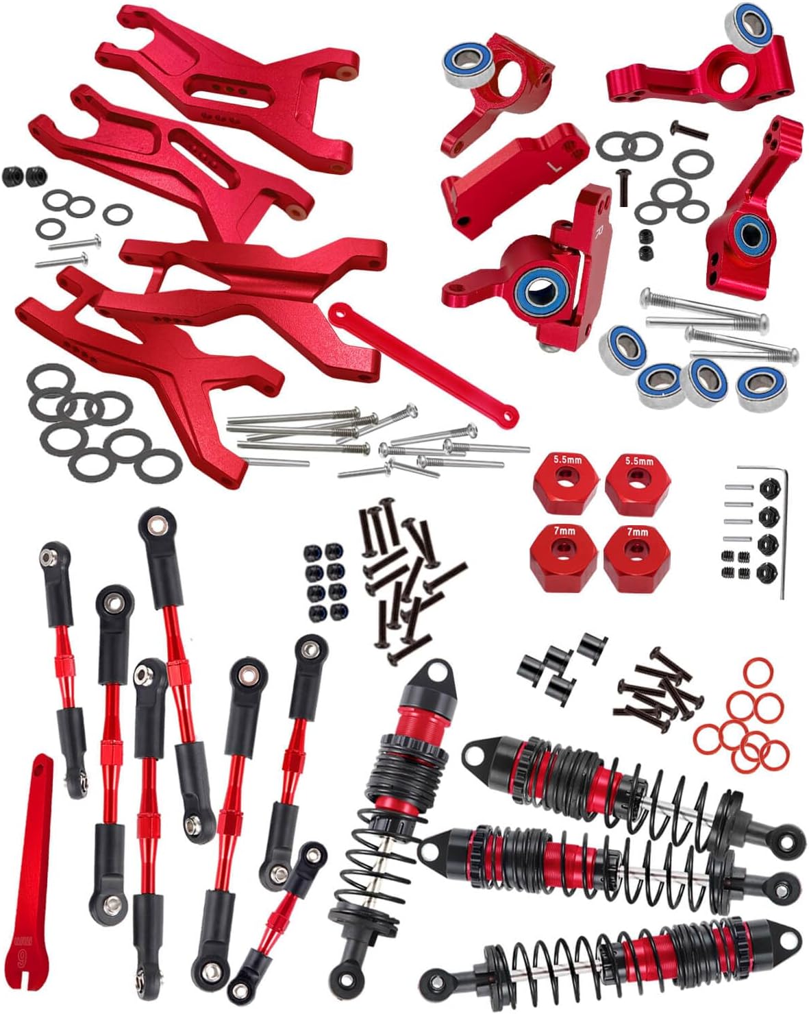 RCMYou Upgrades Part for 1/10 Slash 2WD/Slash 2WD VXL,Alloy