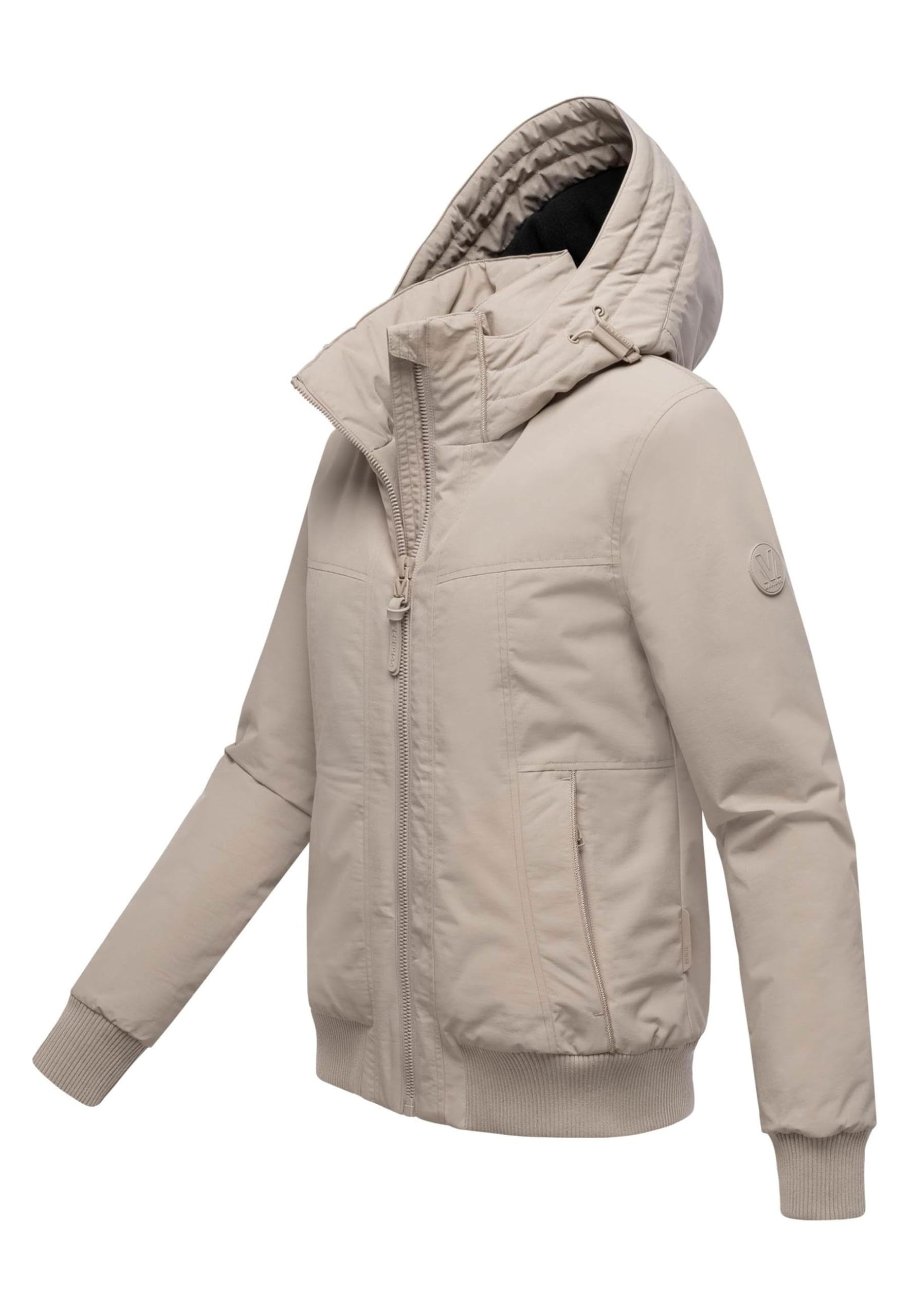 MARIKOO Damska kurtka zimowa (XS-XXL) – wiatroszczelna, wodoszczelna, z kapturem, miękka podszewka polarowa – N084