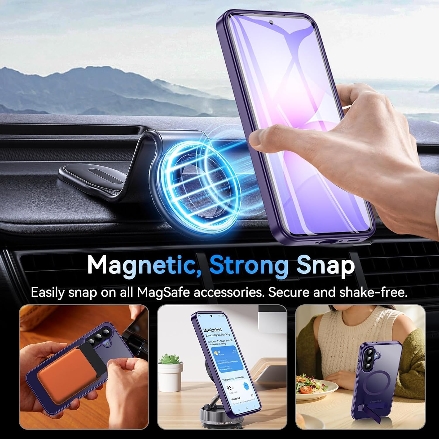 Elzzi MagSafe Case for Samsung A37 - Kickstand & Protection -5 Elzzi MagSafe Case for Samsung A37 - Kickstand & Protection -5
