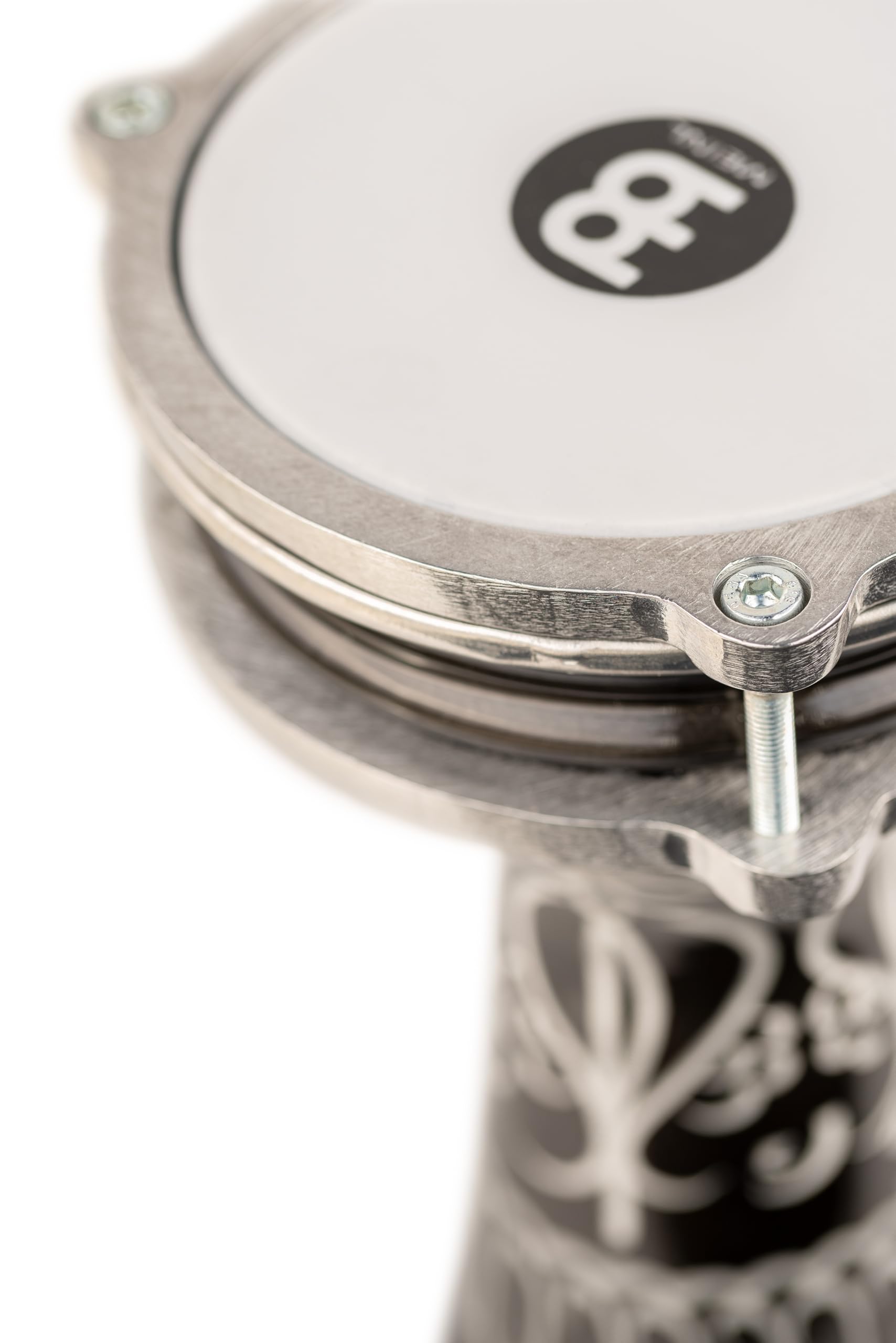 Meinl Percussion Mini Series Darbuka – Tamburo a Mano Mini – Fusto Inciso a Mano – Diametro 4.25 Pollici – Aluminum, Multicoloured (HE-052)