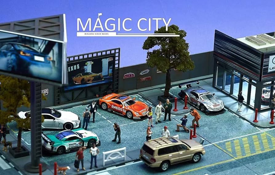 Magic　City　1／64ジオラマ　2個セット Yahoo!オークション - 1/64 Magic City ジオラマ レクサス 販売