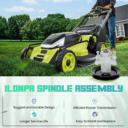 Miniatura 5 de Paquete de 2 Conjunto de husillo para Cub Cadet MTD Troy Bilt 42" Deck 618-04456 918-04456A 918-04456 918-04461 618-04461 618-04456A