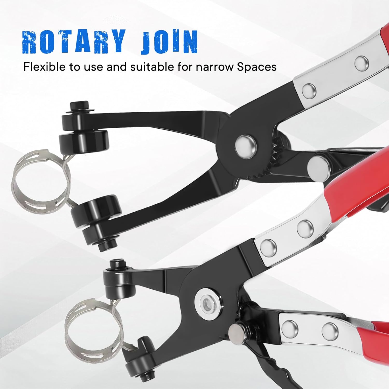 4PCS Long Reach Hose Clamp Pliers Tool Set - Flexible Wire Radiator Hose Clamp Remover for Automotive Coolant, Heater, Water Hose - Image 3