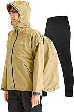 Benke Women's Rain Wear Top and Bottom (20,000 mm Water Pressure Resistance, Comfortable Even in Heavy Rain), Waterproof, Rain Gear, Bicycle, Rain Pants, Mountain Climbing, Fishing, Biking, Commuting