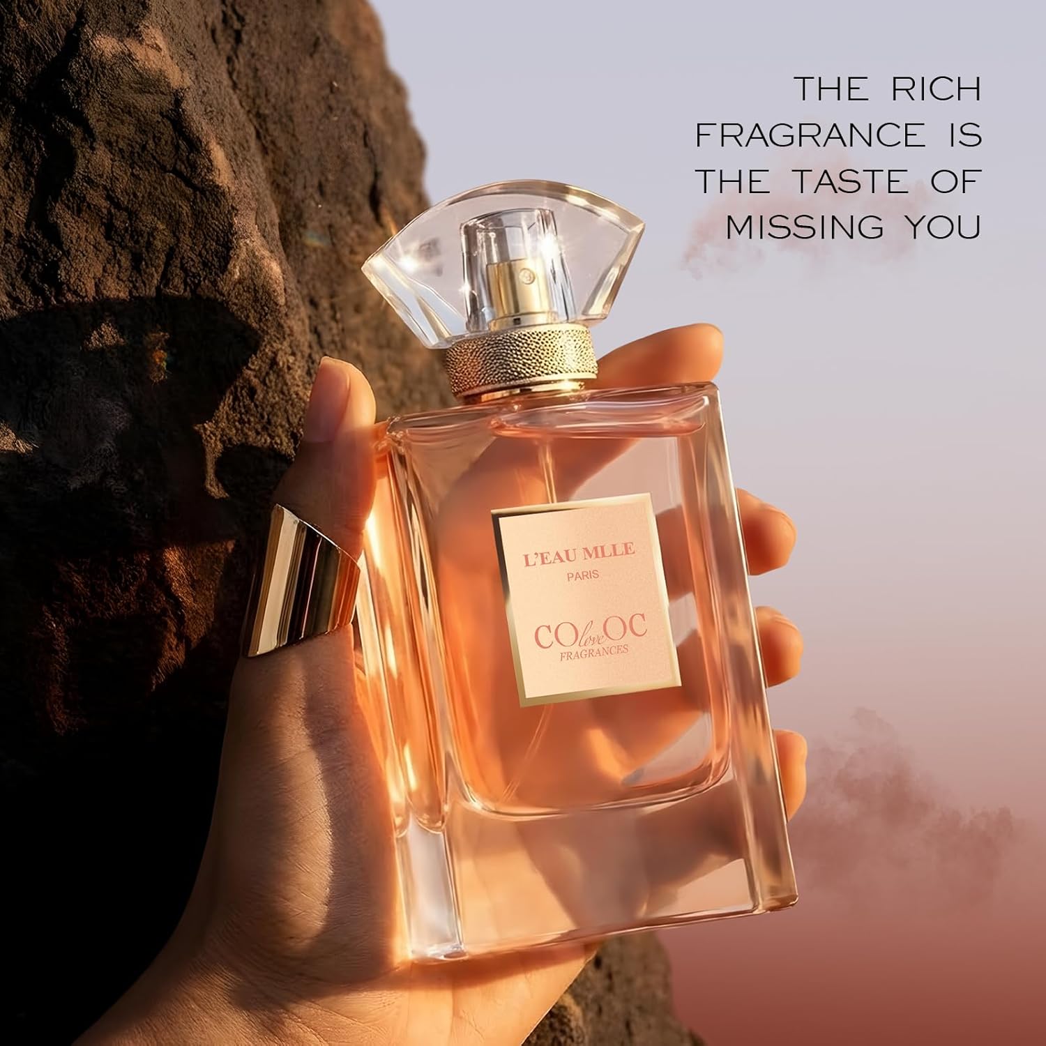 L'EAU MLLE Paris Eau de Parfum - Inspired by C. Coco Mademoiselle, Fresh & Floral Oriental Notes Of Citrusy, Rose Essence, Warm Vanilla & Earthy Patchouli, Long Lasting Women‘s Perfume,Precious Gift