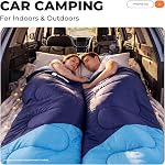 Sleeping Bags for Adults Warm Weather, Compact Lightweight Backpacking Sleeping Bag with Compression Sack for Youth, Camping Essentials Gear for Hiking Travel Climbing Outdoor & Indoor Use