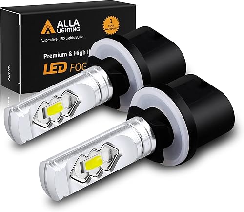 Miniatura 1 de Alla Lighting 3800lm PG13 Base 899 880 Bombillas LED antiniebla, rojo puro Xtreme Super brillante 884 885 887 893 H27 H32 ETI-56 SMD 12V reemplazo