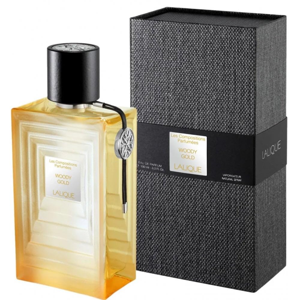 LALIQUE オードパルファム 香水　Woody Gold Lalique Les Compositions Woody Gold Eau De Parfum, 100 ml