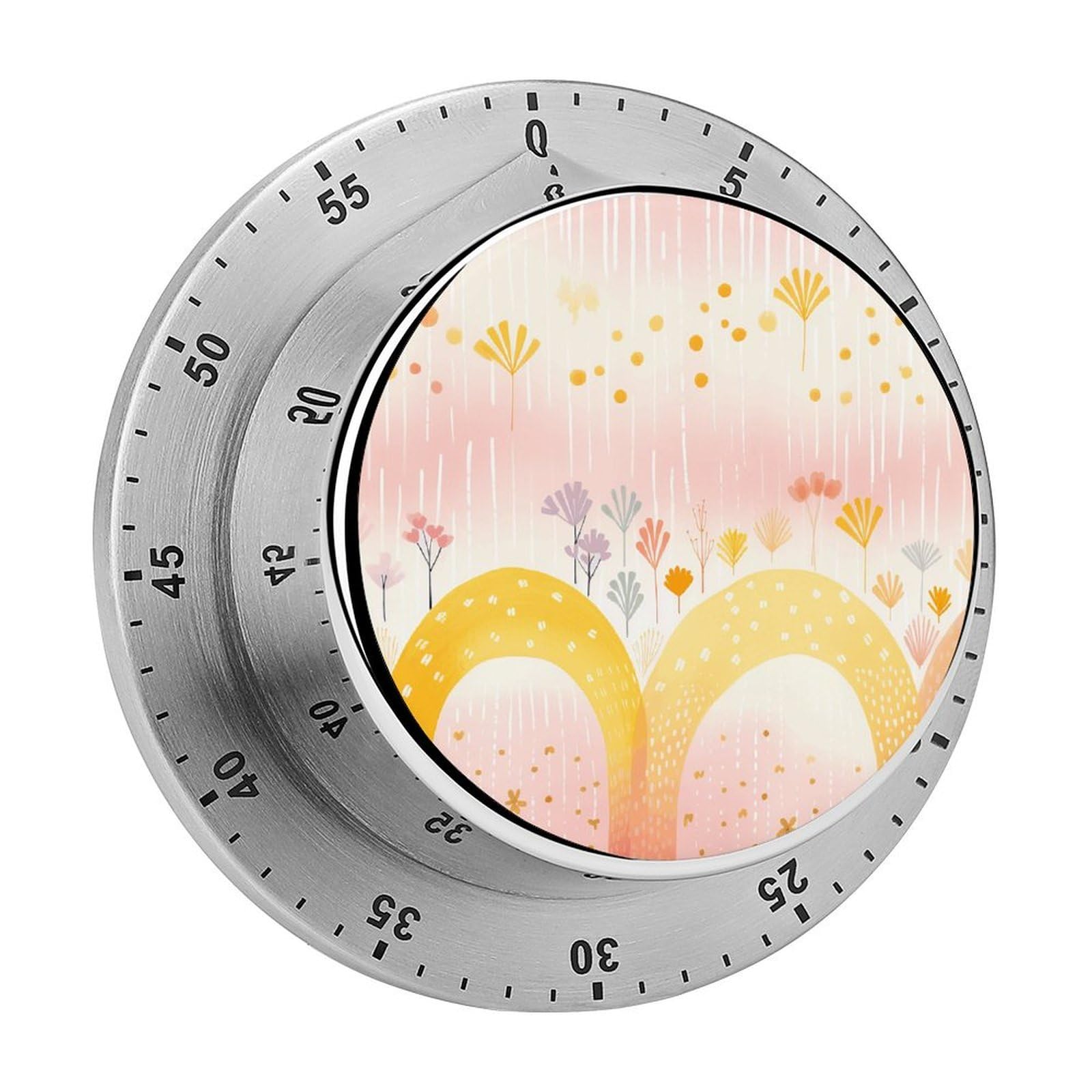 Adfgyerh Style Several Rainbows Timer For Cooking, Kitchen Timer Magnetic No Batteries Required, Mechanical Timer With Loud Alarm, For Fitness Baking Exercise Oven