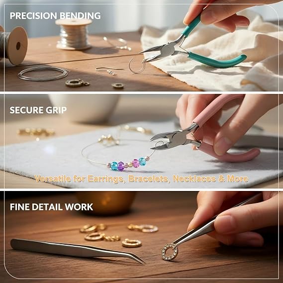 5pcs Mini Jewelry Pliers Tools Set for Jewelry Making & Repair