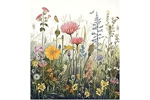 Flowers Dishwasher Magnet Cover for Washers Fridge Panel Decal Cover Washing Machine...