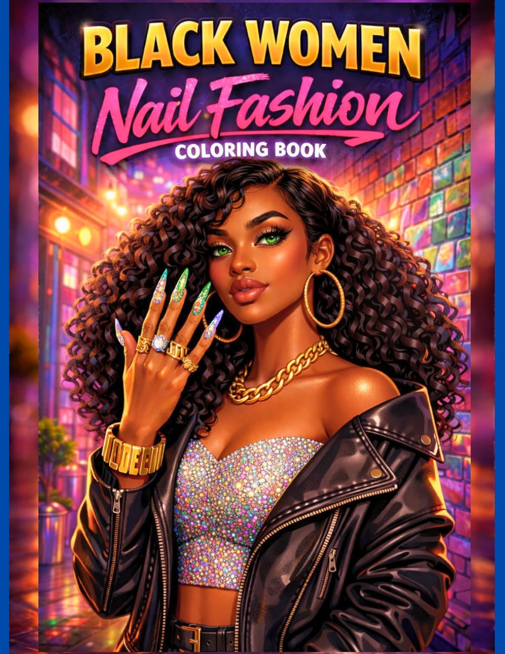 Black Women Nail Fashion Coloring Book: Urban Nail Art, Streetwear Style & Afro Beauty Designs for Adults & Teens | African American Beauty Coloring ... & Self-Expression (Urban Queen Vibes Series)