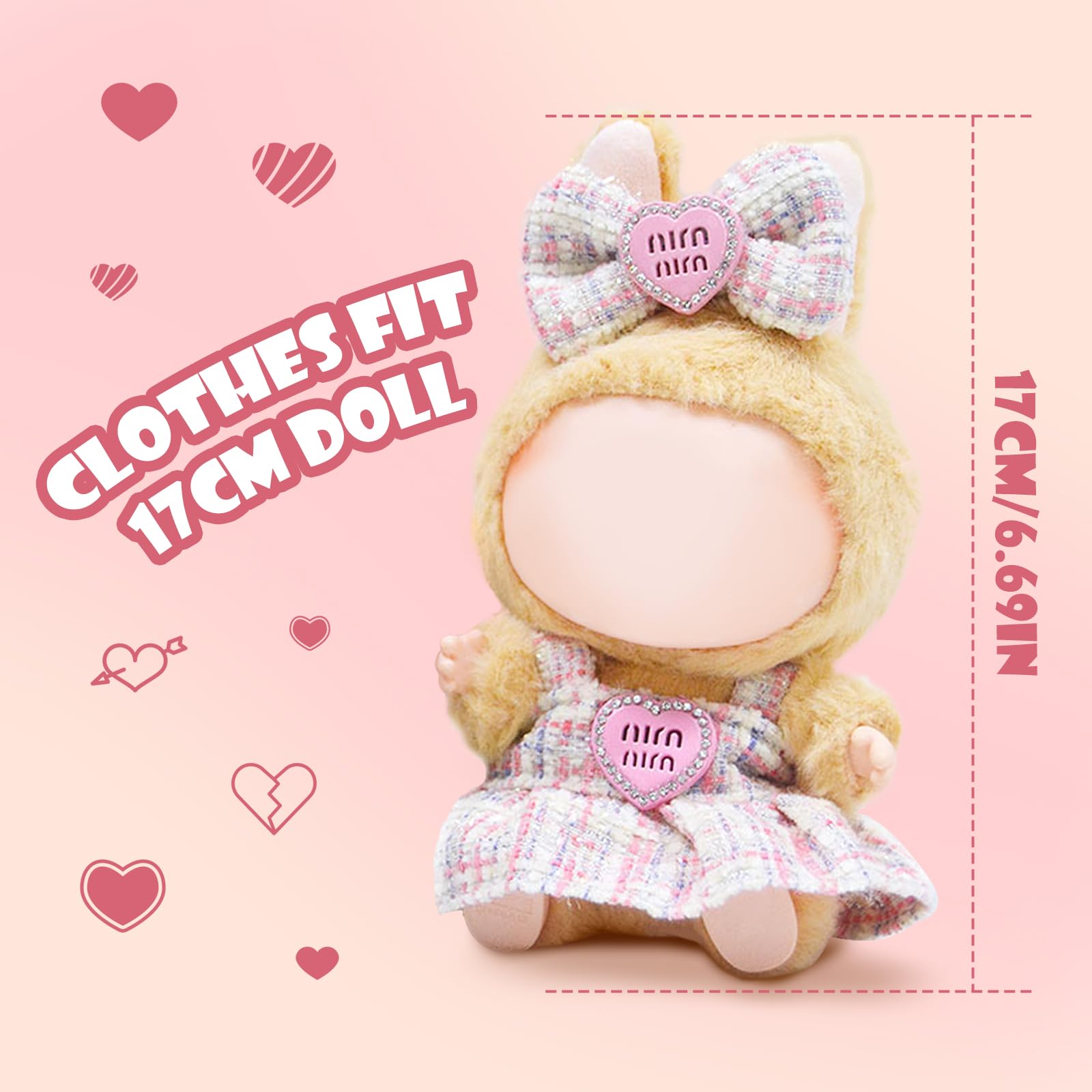 Rolcheleego 3 Pcs Doll Clothes Compatible with 17cm Dolls - Image 2
