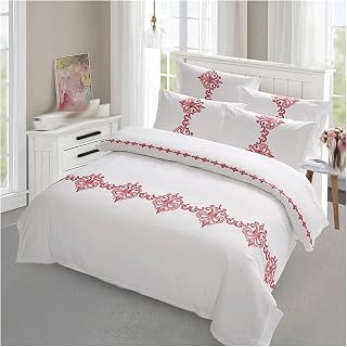 LEIGE Hotel Bedding Pattern Printing Quilt Cover 4-piece Quilt Cover Bed Sheet Pillowcase (Color : D, Size : 1.8 * 2.0m)