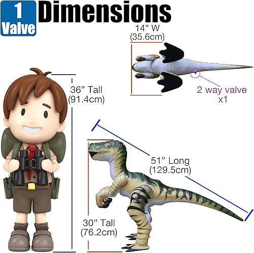 Vista 13 de Jet Creations Dinosaurio inflable (Spinosaurus)