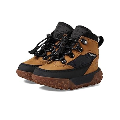 Timberland Kids GreenStride Motion 6 Mid Fabric/Leather Waterproof (Toddler/Little Kid) Boys Shoes Wheat Nubuck