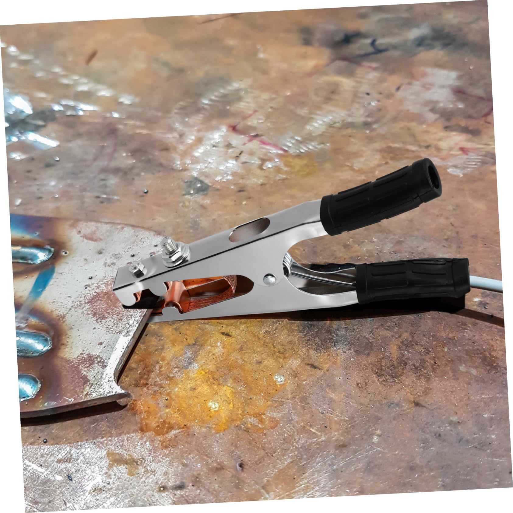 NULYLU Ground Clamp Welding Clamp Ground Rod Clamp Welder Grounding Clamp Welder Clamp Clamps Heavy Duty Welder Parts Welding Tool Welding Grounding Clamp Heavy Duty Clamps Ground Clip