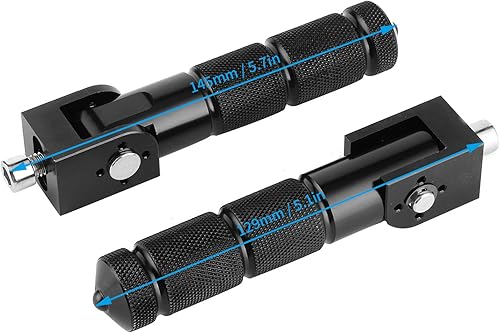 Miniatura 2 de Watris Veiyi 2 clavijas de pie de motocicleta, clavijas eléctricas para motocicleta con 2 tornillos de montaje, para la mayoría de automóviles