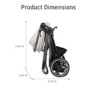 Vista 14 de Maxi-COSI Zelia Pro 5-in-1 Travel System with Mico Pro Infant Car Seat, Baby Stroller Combo, Reversible Seat, Large Wheels, Adjustable Handle
