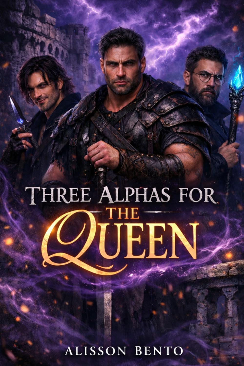 Three Alphas for the Queen: A Spicy Fantasy Reverse Harem (The Shadowed Realms Collection)