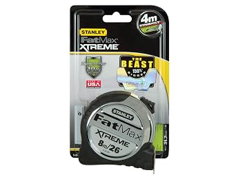 Stanley STA533896 FatMax Tape Rule 10m / 33ft, Silver