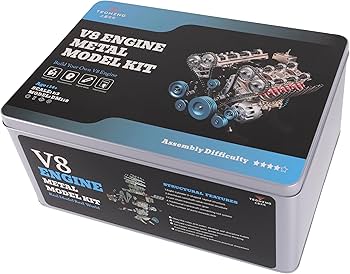 Amazon.com: TECHING v8 Engine Model kit That Works Metal