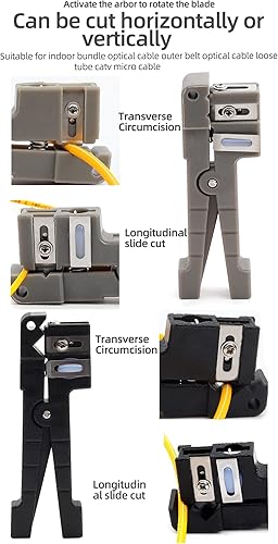 Miniatura 6 de 45-162 Pelacables coaxiales 45-165 Pelacables de fibra óptica Tubo de haz transversal Abierto y cuchillo de pelar Carcasa suelta